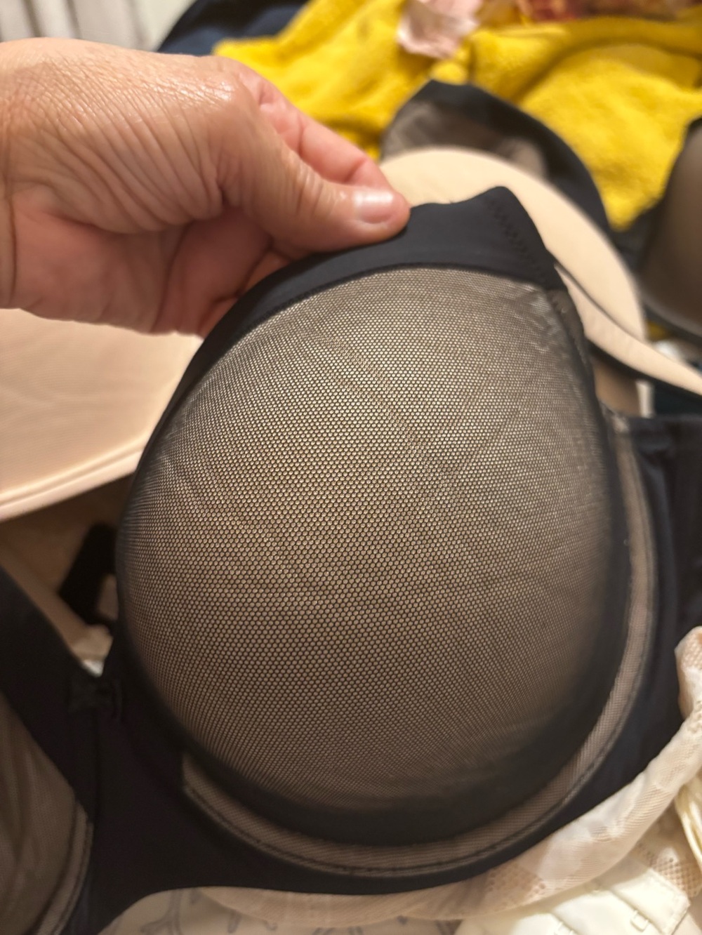 Women's Black Sheer Mesh Underwire Bra - Supportive Everyday Comfort Gorgeous